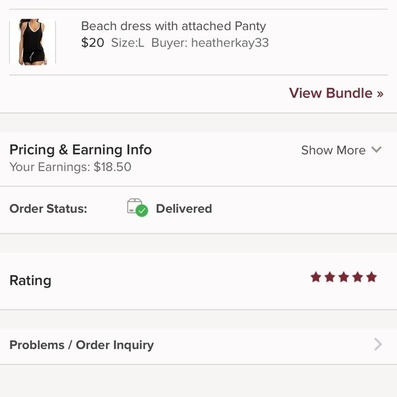 Beach dress with attached Panty - Picture 7 of 12